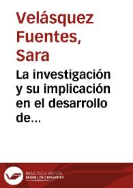 La investigación y su implicación en el desarrollo de competencias transversales | Biblioteca Virtual Miguel de Cervantes