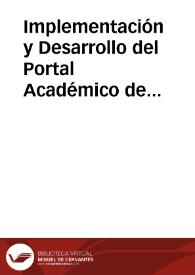 Implementación y Desarrollo del Portal Académico de Recursos Educativos Abiertos (REAs): Knowledge Hub para Educación Básica (KHub-K12) | Biblioteca Virtual Miguel de Cervantes