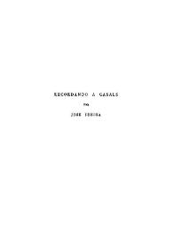 Recordando a Casals / por José Subirá | Biblioteca Virtual Miguel de Cervantes