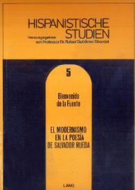 El modernismo en la poesía de Salvador Rueda / Bienvenido de la Fuente | Biblioteca Virtual Miguel de Cervantes