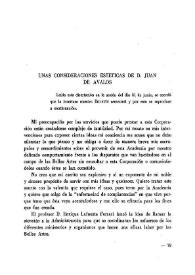 Unas consideraciones estéticas de D. Juan de Ávalos | Biblioteca Virtual Miguel de Cervantes