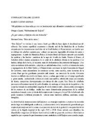 Contralectura del Quijote / Mario Castro Arenas | Biblioteca Virtual Miguel de Cervantes