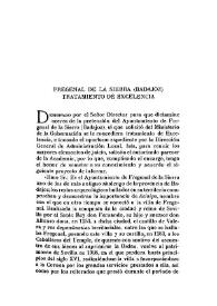 Fregenal de la Sierra (Badajoz). Tratamiento de excelencia / V. Castañeda | Biblioteca Virtual Miguel de Cervantes