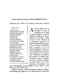 Junta pública del 21 de diciembre de 1945 : Recepción del Sr. D. Miguel Gómez del Campillo / V. Castañeda | Biblioteca Virtual Miguel de Cervantes