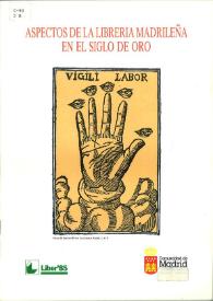 Aspectos de la librería madrileña en el Siglo de Oro / Jaime Moll | Biblioteca Virtual Miguel de Cervantes