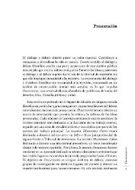 Presentación [Discusiones, núm. 12  (2013)] | Biblioteca Virtual Miguel de Cervantes