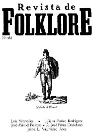 Revista de Folklore. Tomo 13b. Núm. 153, 1993 | Biblioteca Virtual Miguel de Cervantes