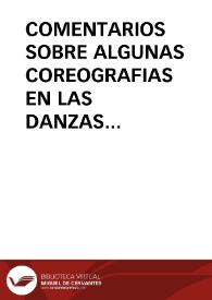 COMENTARIOS SOBRE ALGUNAS COREOGRAFIAS EN LAS DANZAS RIOJANAS: LA VENIA O EL BRINDIS / Quijera Perez, José Antonio | Biblioteca Virtual Miguel de Cervantes