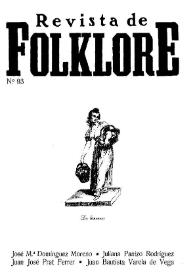 Revista de Folklore. Tomo 8b. Núm. 93, 1988 | Biblioteca Virtual Miguel de Cervantes