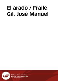 El arado / Fraile Gil, José Manuel | Biblioteca Virtual Miguel de Cervantes