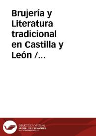 Brujería y Literatura tradicional en Castilla y León / Presicci, Luca | Biblioteca Virtual Miguel de Cervantes