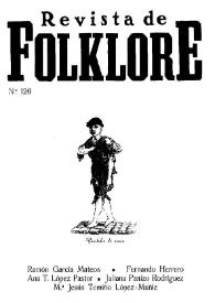Revista de Folklore. Tomo 11a. Núm. 126, 1991 | Biblioteca Virtual Miguel de Cervantes