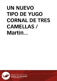 UN NUEVO TIPO DE YUGO CORNAL DE TRES CAMELLAS / Martin Criado, Arturo | Biblioteca Virtual Miguel de Cervantes