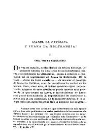 Isabel la Católica y Juana la Beltraneja / F. de Llanos y Torriglia | Biblioteca Virtual Miguel de Cervantes