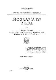 Biografía de Rizal / por Rafael Palma | Biblioteca Virtual Miguel de Cervantes
