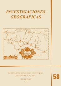 Investigaciones Geográficas. Núm. 58, 2012 | Biblioteca Virtual Miguel de Cervantes