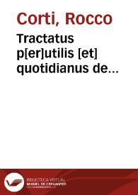 Tractatus p[er]utilis [et] quotidianus de iurepatronatus | Biblioteca Virtual Miguel de Cervantes