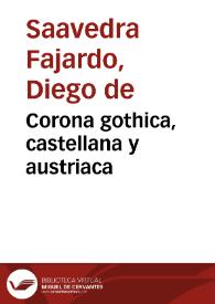 Corona gothica, castellana y austriaca | Biblioteca Virtual Miguel de Cervantes