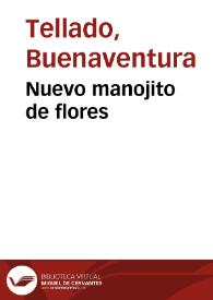 Nuevo manojito de flores | Biblioteca Virtual Miguel de Cervantes