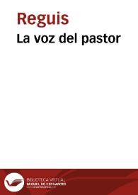 La voz del pastor | Biblioteca Virtual Miguel de Cervantes