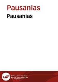Pausanias | Biblioteca Virtual Miguel de Cervantes