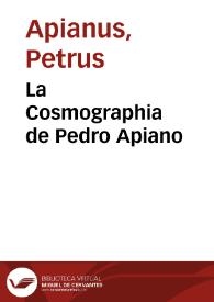 La Cosmographia de Pedro Apiano | Biblioteca Virtual Miguel de Cervantes