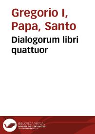 Dialogorum libri quattuor | Biblioteca Virtual Miguel de Cervantes