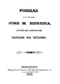 Poesías / de don José María de Heredia ... | Biblioteca Virtual Miguel de Cervantes