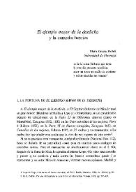 "El ejemplo mayor de la desdicha" y la comedia heroica / Maria Grazia Profeti | Biblioteca Virtual Miguel de Cervantes