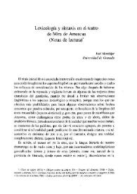 Lexicología y sintaxis en el teatro de Mira de Amescua (Notas de lectura) / José Mondéjar | Biblioteca Virtual Miguel de Cervantes