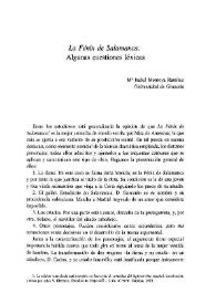 "La Fénix de Salamanca". Algunas cuestiones léxicas / M.ª Isabel Montoya Ramírez | Biblioteca Virtual Miguel de Cervantes