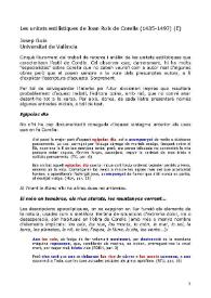 Les unitats estilístiques de Joan Roís de Corella (1435-1497) (E) / Josep Guia i Marín | Biblioteca Virtual Miguel de Cervantes