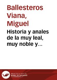 Historia y anales de la muy leal, muy noble y fidelísima villa de Utiel | Biblioteca Virtual Miguel de Cervantes