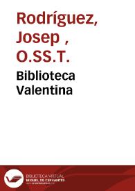 Biblioteca Valentina | Biblioteca Virtual Miguel de Cervantes