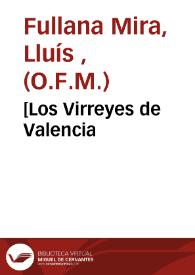 [Los Virreyes de Valencia | Biblioteca Virtual Miguel de Cervantes