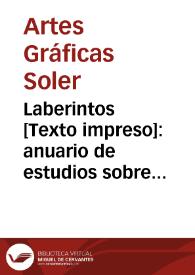 Laberintos [Texto impreso]: anuario de estudios sobre los exilios | Biblioteca Virtual Miguel de Cervantes