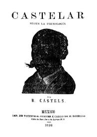 Castelar según la frenología / por R. Castels | Biblioteca Virtual Miguel de Cervantes