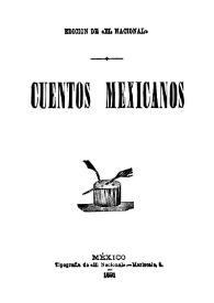 Cuentos mexicanos | Biblioteca Virtual Miguel de Cervantes