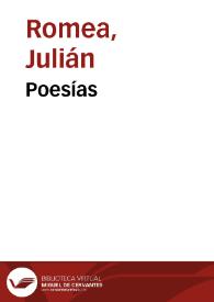 Poesías | Biblioteca Virtual Miguel de Cervantes