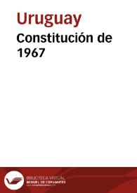 Constitución de 1967 | Biblioteca Virtual Miguel de Cervantes