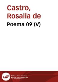 Poema 09 (V) / Rosalía de Castro | Biblioteca Virtual Miguel de Cervantes