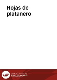 Hojas de platanero | Biblioteca Virtual Miguel de Cervantes
