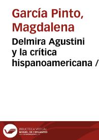 Delmira Agustini y la crítica hispanoamericana / Magdalena García Pinto | Biblioteca Virtual Miguel de Cervantes