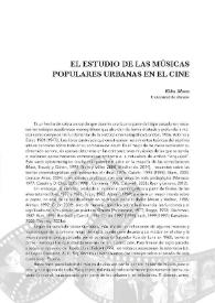 El estudio de las músicas populares urbanas en el cine / Kiko Mora | Biblioteca Virtual Miguel de Cervantes