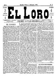 El Loro : periódico ilustrado joco-serio. Núm. 2, 6 de diciembre de 1879 | Biblioteca Virtual Miguel de Cervantes