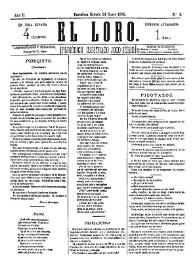 El Loro : periódico ilustrado joco-serio. Núm. 9, 24 de enero de 1880 | Biblioteca Virtual Miguel de Cervantes
