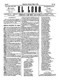 El Loro : periódico ilustrado joco-serio. Núm. 16, 13 de marzo de 1880 | Biblioteca Virtual Miguel de Cervantes