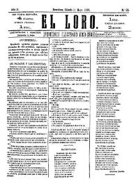 El Loro : periódico ilustrado joco-serio. Núm. 23, 1º de mayo de 1880 | Biblioteca Virtual Miguel de Cervantes