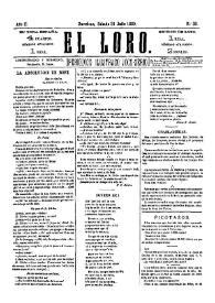 El Loro : periódico ilustrado joco-serio. Núm. 36, 31 de julio de 1880 | Biblioteca Virtual Miguel de Cervantes
