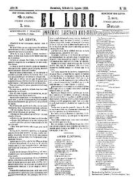 El Loro : periódico ilustrado joco-serio. Núm. 38, 14 de agosto de 1880 | Biblioteca Virtual Miguel de Cervantes